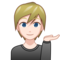 Person Tipping Hand - Light emoji on Emojidex